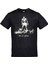 Siyah Muhammed Ali Float Like A Butterfly Sting Like A Bee Baskılı T-Shirt 1