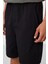Siyah Standart Fit Dokuma Hafif Esnek Chino Erkek Şort - 81292 4