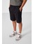 Siyah Standart Fit Dokuma Hafif Esnek Chino Erkek Şort - 81292 5