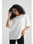 Oversize Basic Tişört Beyaz 3