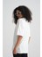 Oversize Basic Tişört Beyaz 5