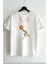 Unisex Daffy Duck Tasarım Baskılı Oversize Kısa Kol %100 Pamuk T-Shirt 1