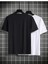 Unisex Bisiklet Yaka Oversize 2'li T-Shirt 2