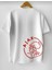 Beyaz Ajax Baskılı Oversize T-Shirt 1
