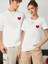 Kalp Baskılı Oversize Çift T-Shirtü 1
