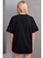 Siyah Oversize Basic T-Shirt 3