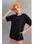 Siyah Oversize Basic T-Shirt 1