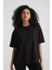 Oversize Basic Tişört Siyah 2