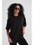 Oversize Basic Tişört Siyah 4