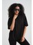 Oversize Basic Tişört Siyah 5