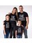 Baba Erkek Kız Çocuk The Boss Baskılı Siyah T-Shirt 3