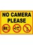 No Camera Please - Uyarı Tabela Levhası 24X34 cm Polikarbon 1