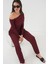 6708 Düşük Omuz Alt Üst Takım - Bordo 2