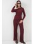 6708 Düşük Omuz Alt Üst Takım - Bordo 3