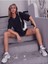 Kadın Siyah Oversize T-Shirt 3