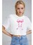 Coquette & Ribbon Kurdele Baskılı Crop T-Shirt 1