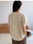 Bej Women Baskılı Oversize T-Shirt 4