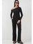 6708 Düşük Omuz Alt Üst Takım - Siyah 3