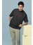 Göktürkçe Türk ve Bozkurt Baskılı Siyah Oversize Tshirt 2