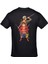One Piece Monkey D. Luffy Roronoa Zoro Ön Arka Baskılı Siyah Tshirt 3