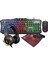 KM-404 Argentı Rainbow Aydınlatmalı USB Gaming Combo Q Klavye + Kulaklık + Mouse + Mousepad 1
