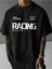 Motorcu Yarış Klubü Baskılı Oversize Kısa Kollu Tshirt 1