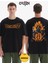 Dragon Ball Z Goku Super Saiyan Ön Arka Baskılı Oversize Siyah Tshirt 1