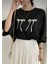 Y2K Harajuku Bow Fiyonk Detay Oversize Streetwear Pamuklu Yumuşak Siyah T-Shirt 1