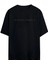 Street Wear Sırt ve Ön Baskılı %100 Pamuk Oversize Siyah T-Shirt 2