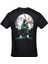 Demon Slayer Tanjiro Kamado Dolunay Anime Ön Arka Baskılı Siyah Tshirt 3