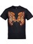 Iki Aslan Baskılı Siyah Tshirt 1
