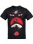 Naruto Itachi Uchiha Sasuke Baskılı Siyah Tshirt 1