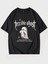 Unisex Terrible Ghost Baskılı Oversize T-Shirt 1
