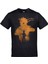Naruto Sarı Silüet Baskılı Siyah Tshirt 1