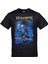 Siyah Megadeth Rust In Peace Baskılı Tshirt 1