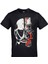 Attack On Titan Shingeki No Kyojin Dev ve Logolar Baskılı Unisex Siyah Tshirt 1