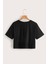 Griland Kadın Siyah You Want Baskılı Oversize Crop Top 3