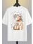 Unisex Oversize One Piece Monkey Nika Gear Anime Baskılı Bisiklet Yaka T-Shirt 1