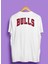 Bulls Ön Arka Baskılı Oversize Tişört 1