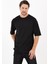 Pamuk Bisiklet Siyah Oversize T-Shirt 2