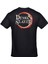 Demon Slayer Kimetsu No Yaiba Anime Ön Arka Baskılı Siyah Tshirt 2
