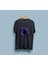 Oversize Kara Delik Tasarım Unisex T-Shirt 1