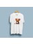 Oversize Sevimli Fare ve Kahve Tasarım Unisex T-Shirt 1