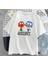 Çocuk Unisex Baskılı T-Shirt - Beyaz 2