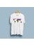 Oversize Bayraklı Dünya Haritası Baskılı Unisex T-Shirt 1