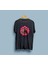 Oversize Leydi ile Sokak Köpeği Tasarım Unisex T-Shirt 1