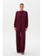 Modal Örme Çima Dikişli Sweatshirt Bordo 1