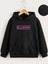 Çocuk Unisex Kapüşonlu Blackpink Baskılı Sweatshirt - Siyah 1