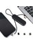 Siyah 3in1 (Type C- Lightning- Micro Usb) Manyetik Uç Taşınabilir Şarj Kablosu (5132) 1