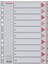 1-10 Rakam Separatör, A4, Gri, 100105 1